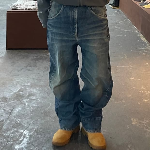 빈티지 워싱 데님 팬츠 H1549
