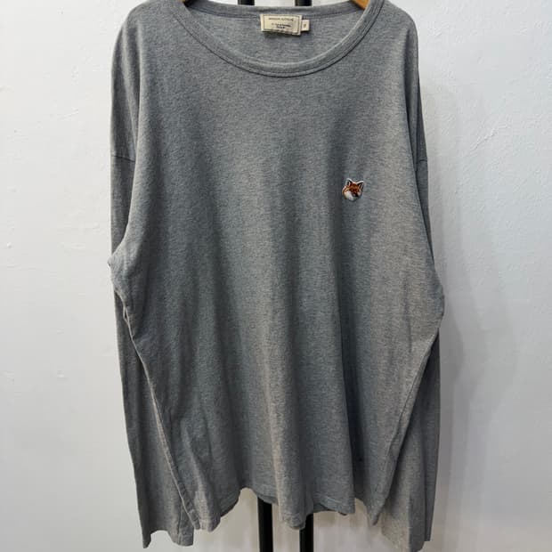 정품) 메종키츠네 남성 폭스 헤드 긴팔티 XL