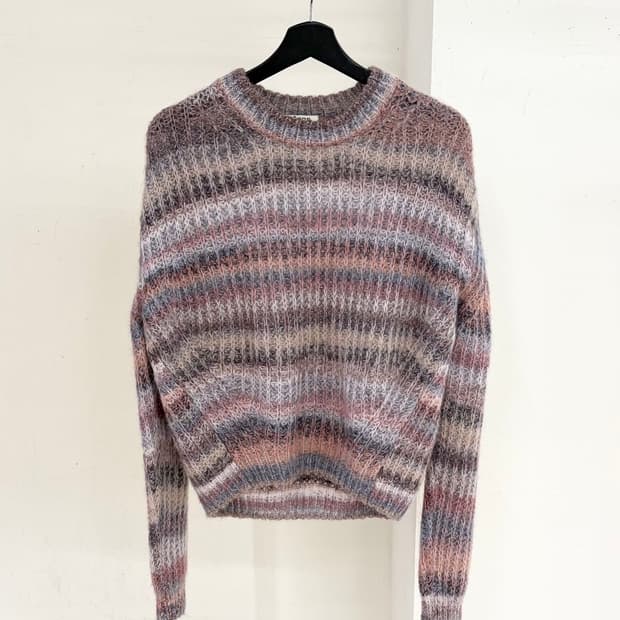 아크네 스튜디오 18aw 스트라이프 모헤어 스웨터