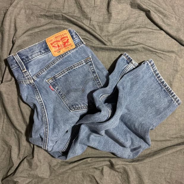 리바이스 550 데님 팬츠 중청
