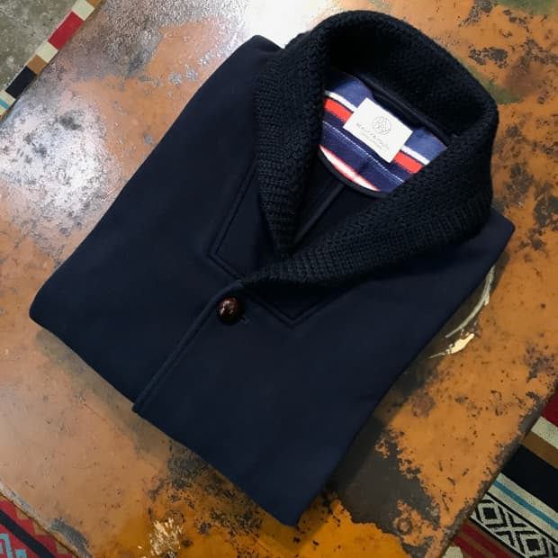 유나이티드 에로우즈 네이비 카라 가디건 자켓 남성 102 105