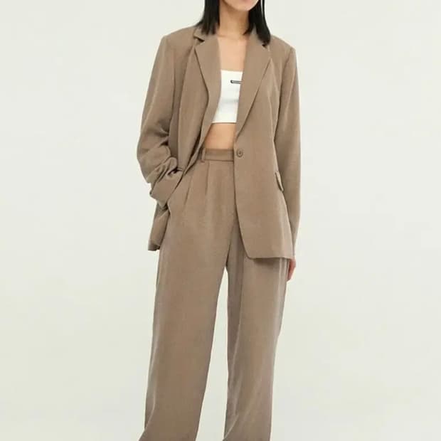 미스치프 모드 팬츠 베이지