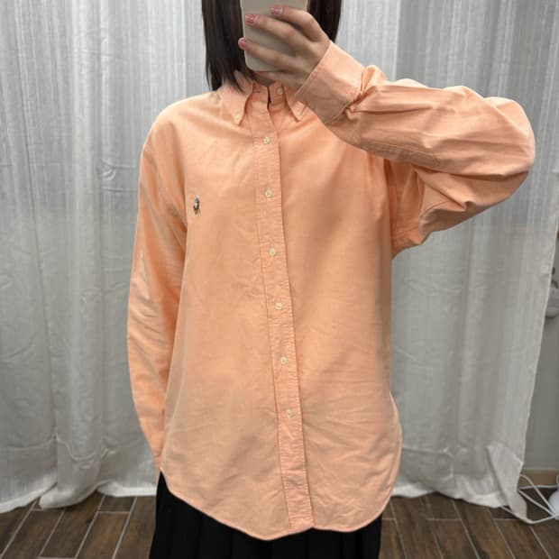 폴로 랄프로렌 살구색 긴팔 셔츠