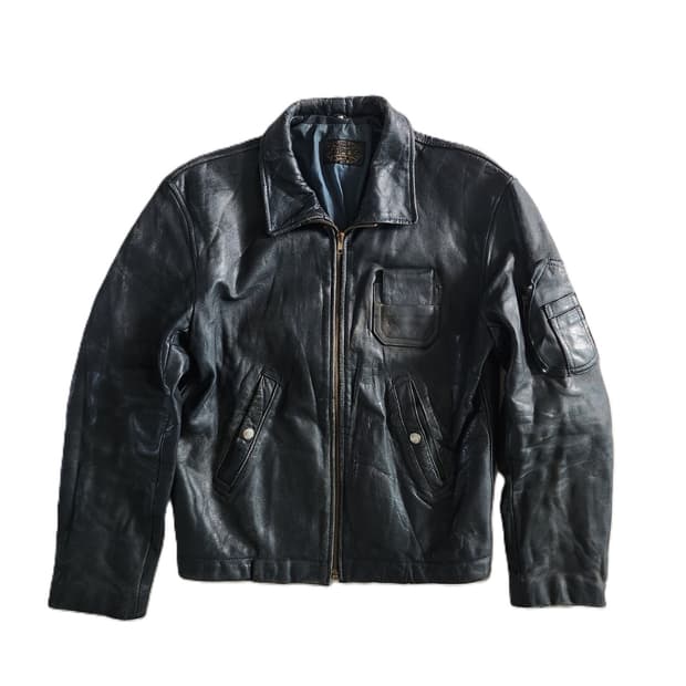 French Air Force Pilot Leather Jacket