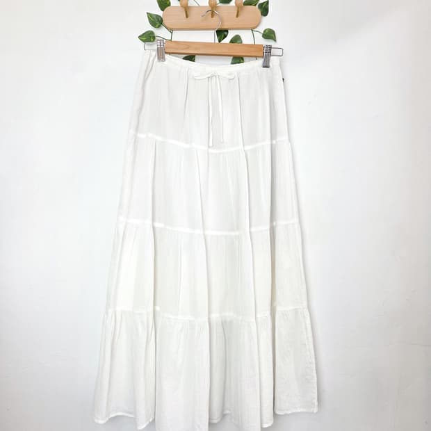 퓨어 캉캉 롱스커트
