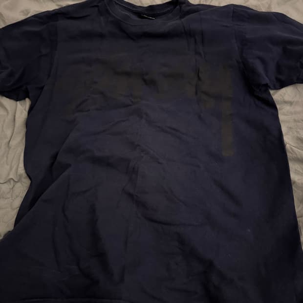 스투시 네이비 반팔티 S