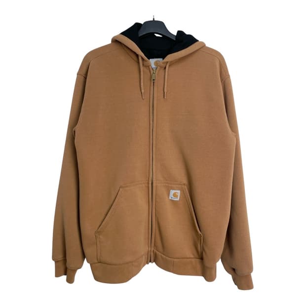 칼하트 레인디펜더 써멀 후드집업 브라운 S