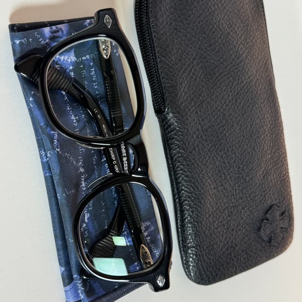 크롬하츠 처프처프 블랙 실버 안경테