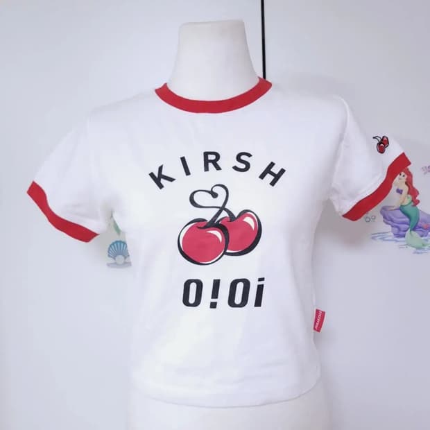 키르시 반팔 크롭티