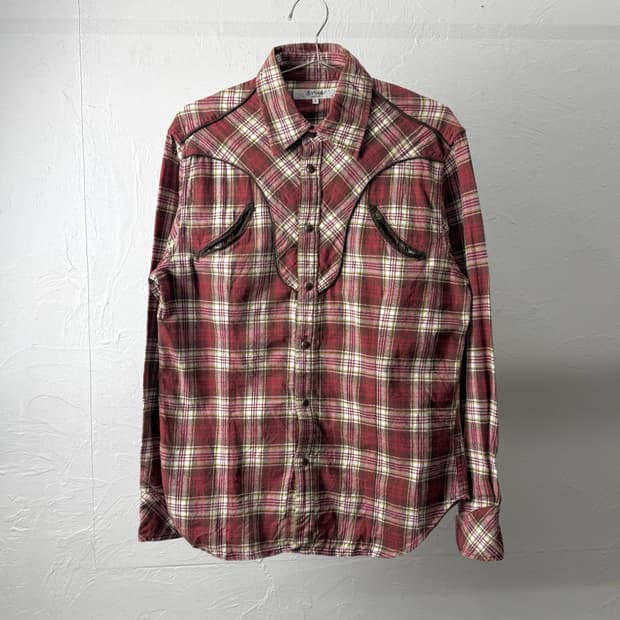 Sortisso 체크 웨스턴 셔츠