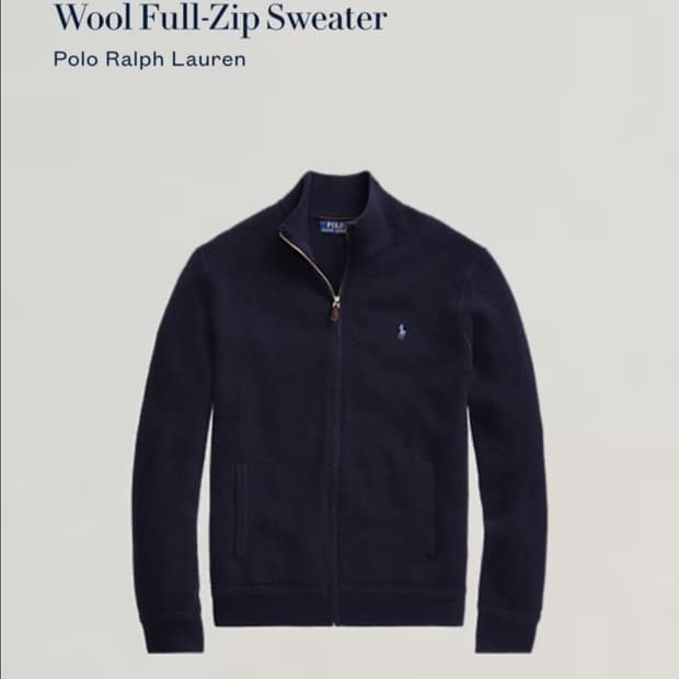 폴로 랄프로렌 울 집업