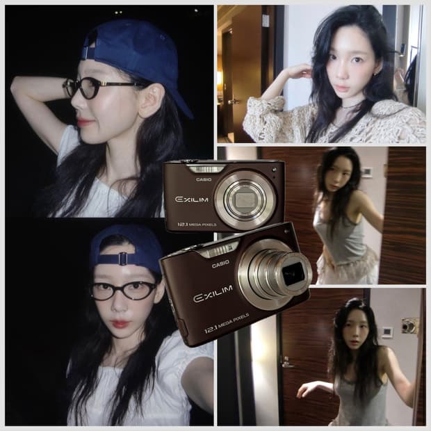 ✨태연 픽 업그레이드 모델 ✨ 카시오 엑슬림 EX-Z450브라운 