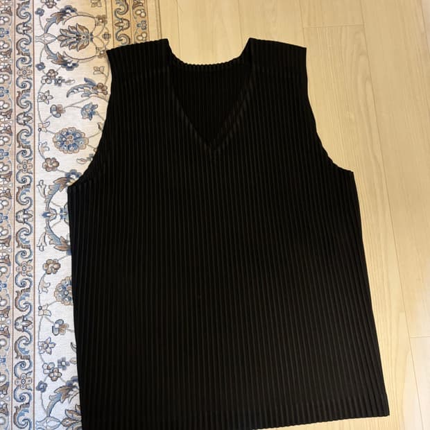 옴므플리세 조끼 베스트 2사이즈