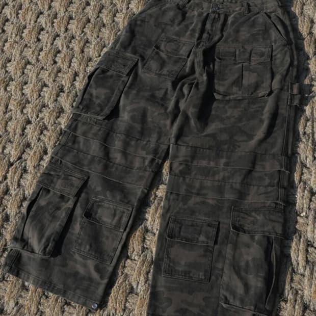포스센스티브 카모팬츠 black khaki 2사이즈