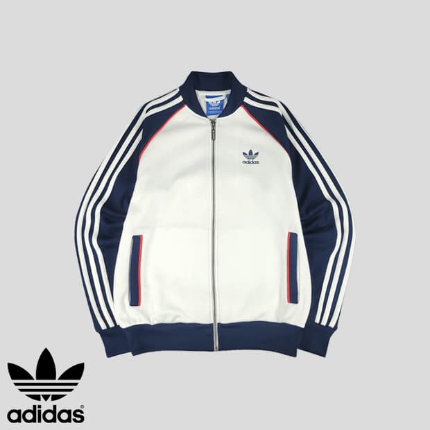 🔥대장급🔥아디다스 오리지널스 화이트 네이비 트랙탑 져지🔥