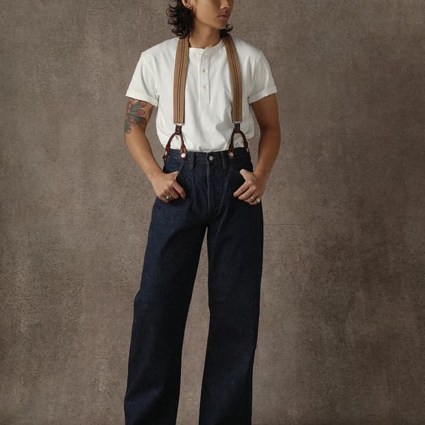 15oz 70s 워크 데님 트라우저 32inch