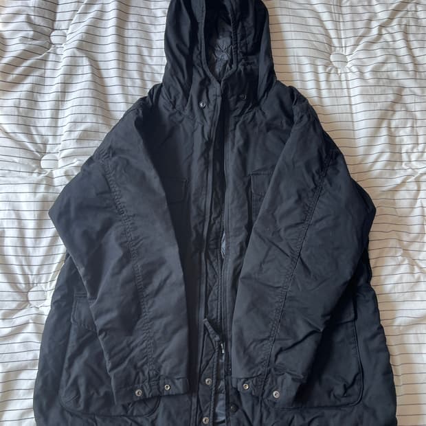 유니클로 x 엔지니어드 가먼츠 퍼프테크 유틸리티 자켓 블랙 XL