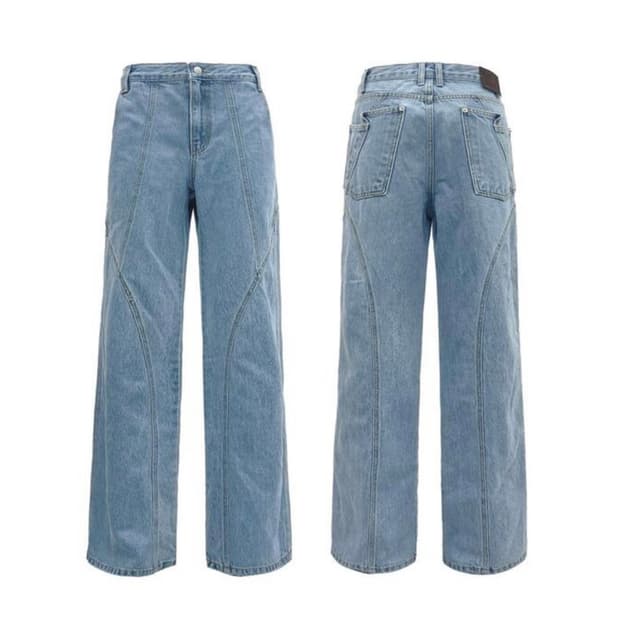  SEAM LINE WASHING JEANS 