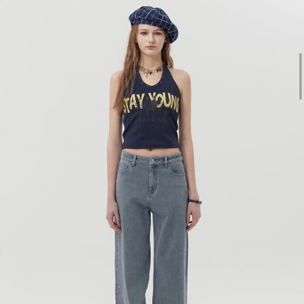 kirsh 키르시 와이드 데님팬츠 미착용 새제품