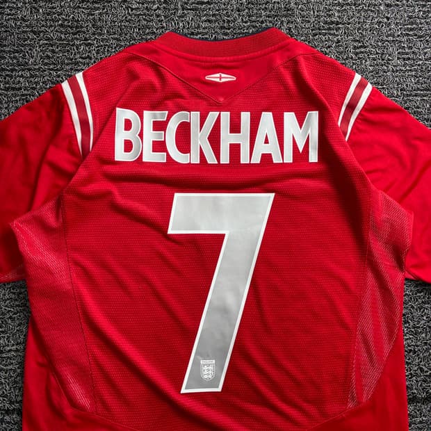 엄브로 잉글랜드 04-06 국대 베컴 풋볼 유니폼 2948