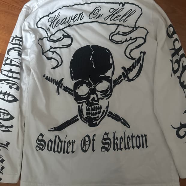 일본 빈티지 슬리브 펑크 와투케