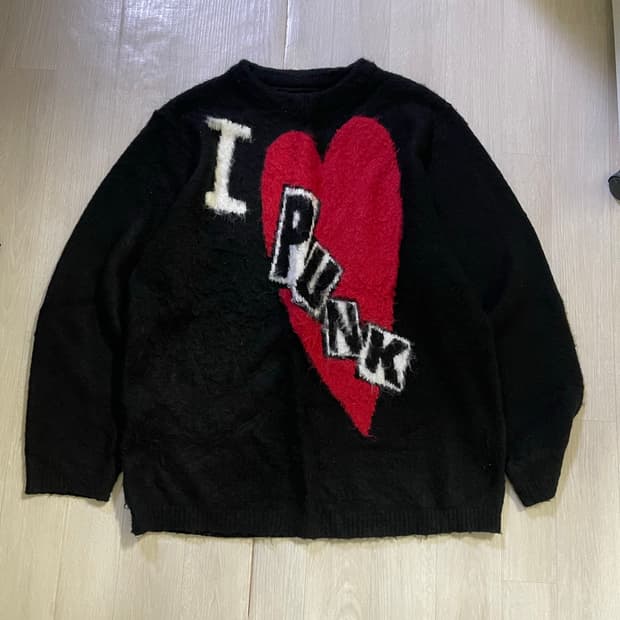 플러트 플래이스 아이 러브 펑크 니트 