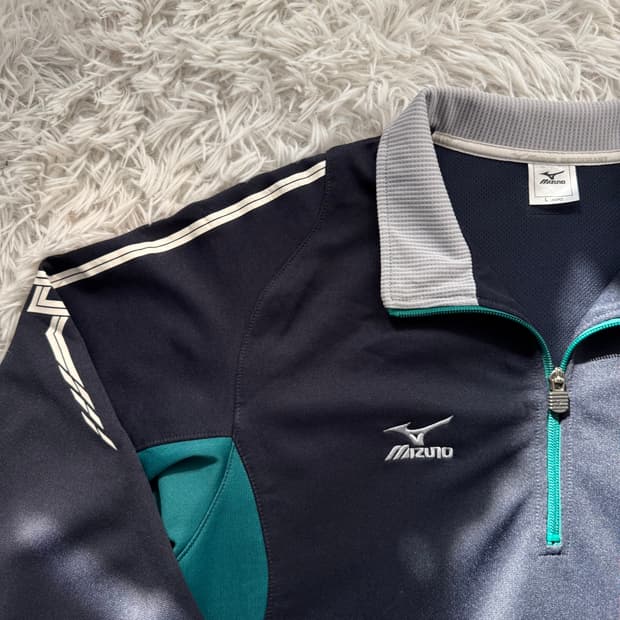 MIZUNO 일본빈티지 반집업 져지 미즈노 져지 반집업져지 미즈노져지