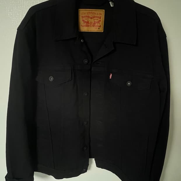 리바이스 데님 트러커 자켓 3세대 매트 블랙 M
