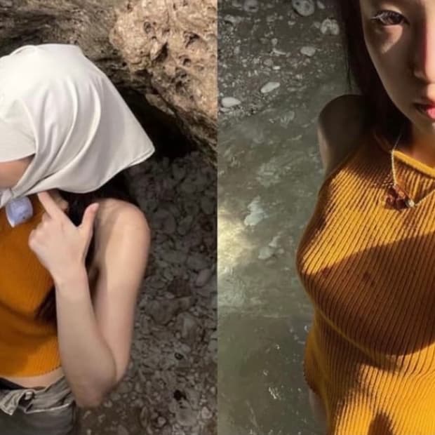 꾸레쥬 리에디션 풀오버 터틀넥 여성 골지 니트 블랙