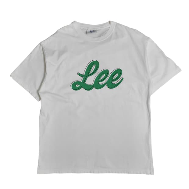 Lee 리 그린 로고 반팔 티셔츠