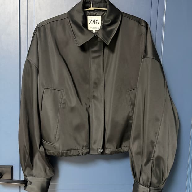 자라 새틴 자켓 로우클래식 렉토