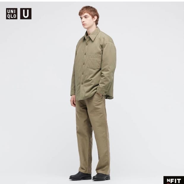 유니클로 u 패디드 셔츠 자켓