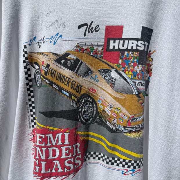 90’s 친필싸인싱글스티치 Hurst ‘Hemi Under Gl
