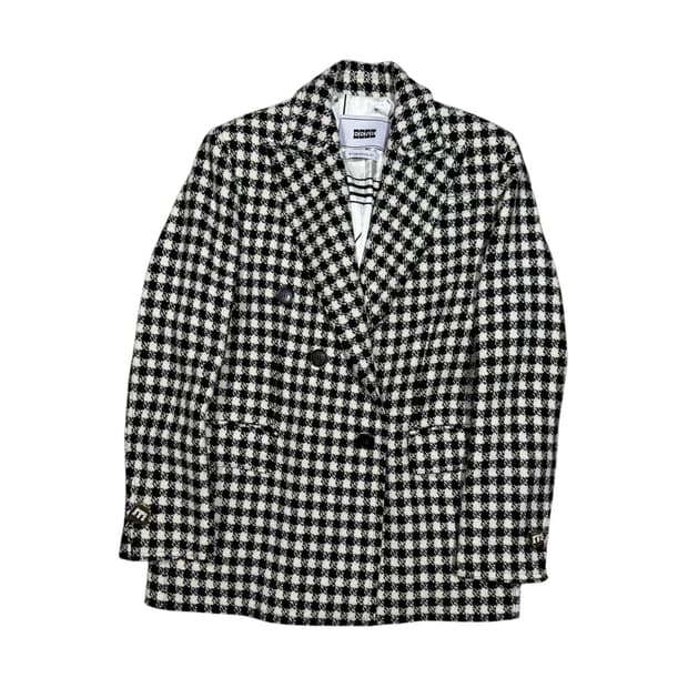 EENK 잉크 투포켓 원버튼 트위드 블레이저 자켓