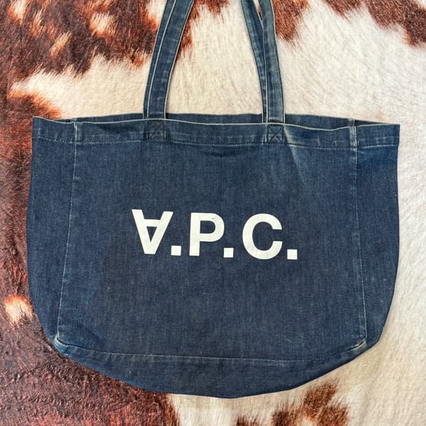APC 아페쎄 빈티지 다니엘라 데님 인디고 토트백 