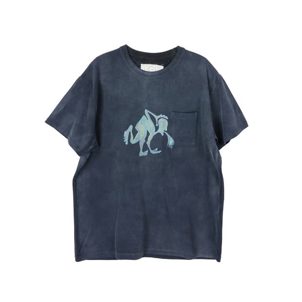 ERL PUKE T-SHIRT BLUE