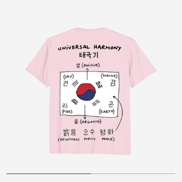 [XL] 톰 삭스 스페이스 프로그램 인피니티 숏슬리브 티셔츠 핑크