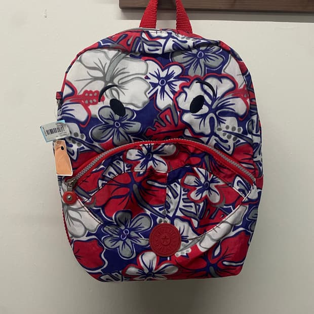 키플링 꽃무늬 백팩