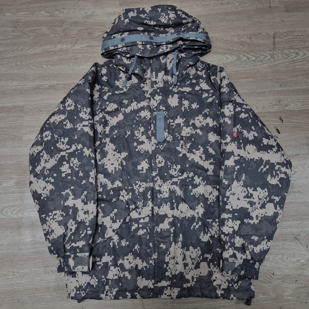 사우스플레이 남성 밀리터리 카모 기모 바람막이 점퍼 M(95)
