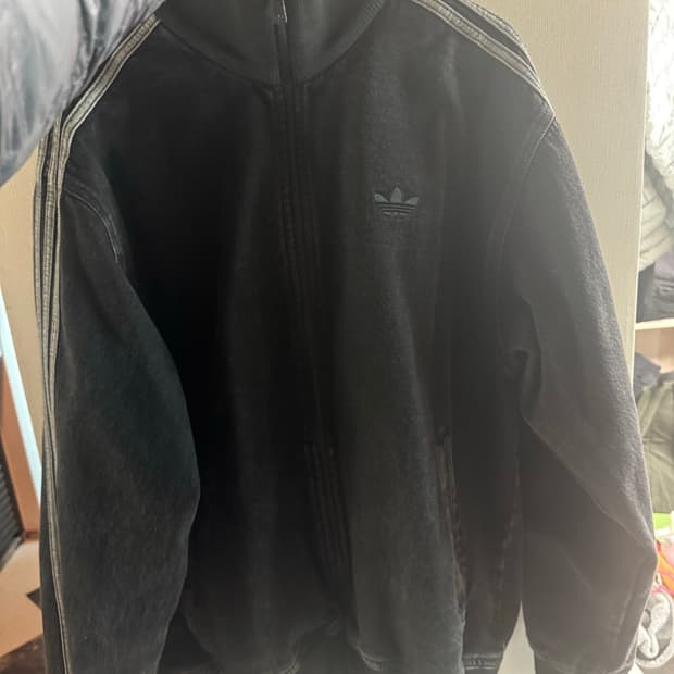 아디다스 아디컬러 데님 파이어버드 트랙탑