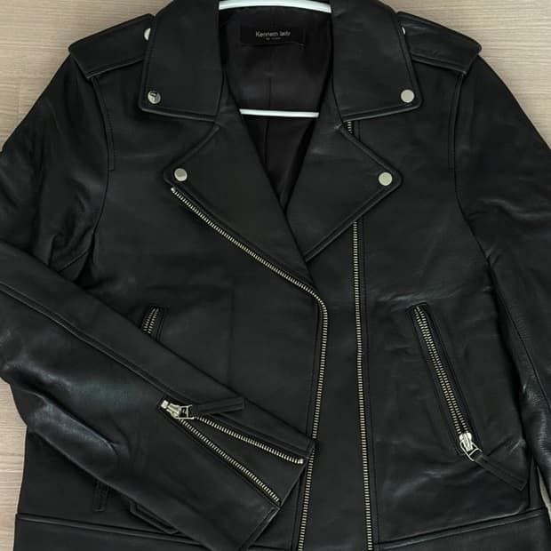 케네스레이디 양가죽 라이더자켓