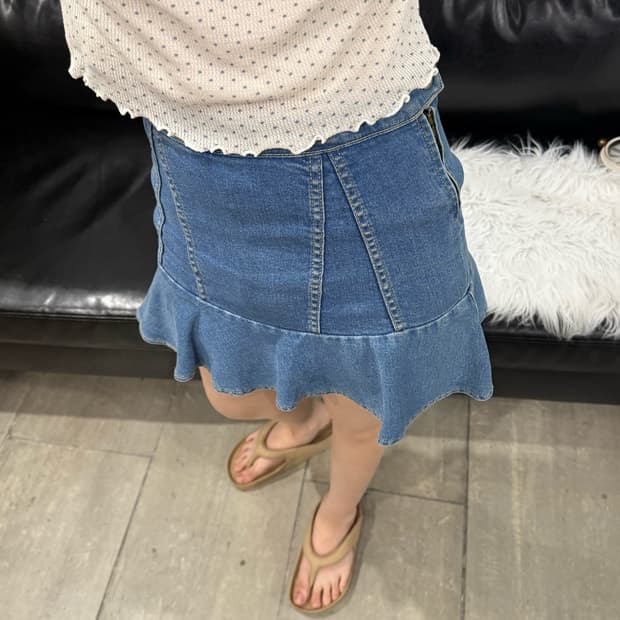 Vintage 데님 스커트