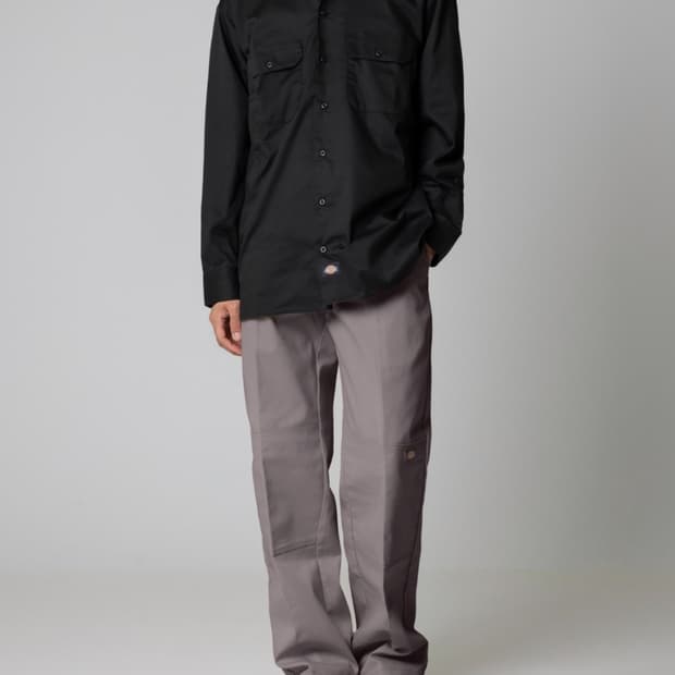 34] 디키즈 루즈핏 더블니 워크팬츠 실버