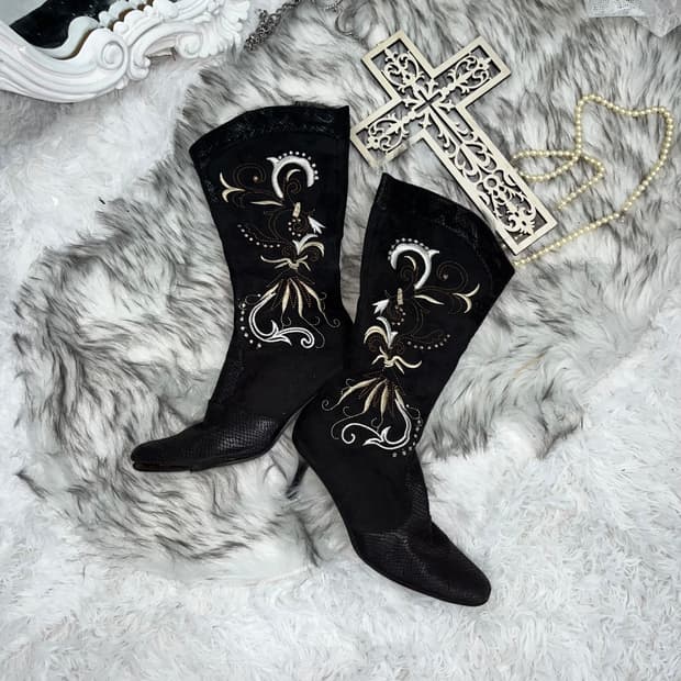 빈티지 페어리무드 부츠힐