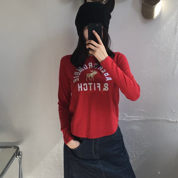 아베크롬비 스펠자수 롱슬리브