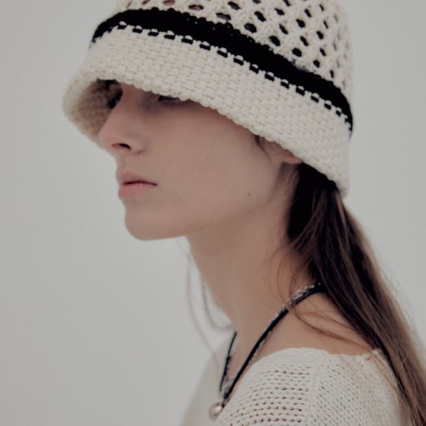 MOONSUN Honeycomb knit Hat 문선 비니 그물