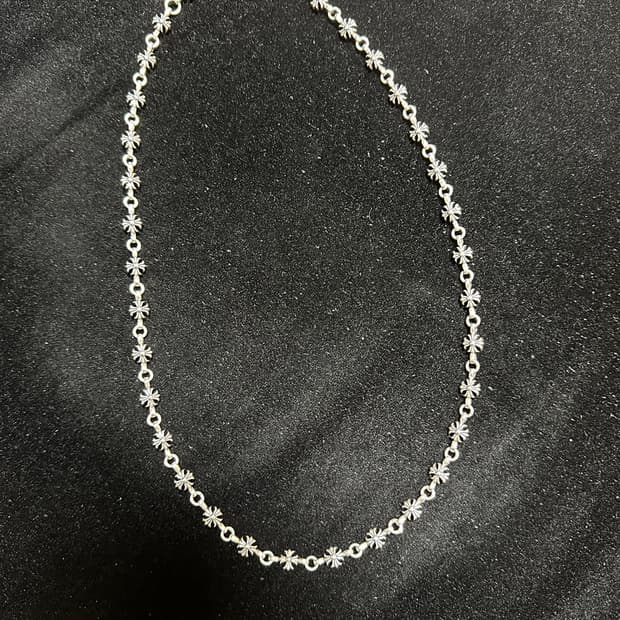 2000s 크롬하츠 올드 플라워 링크 체인 (56cm)