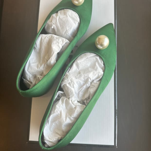 EB by MIISTA 그린 플랫슈즈 36 새상품