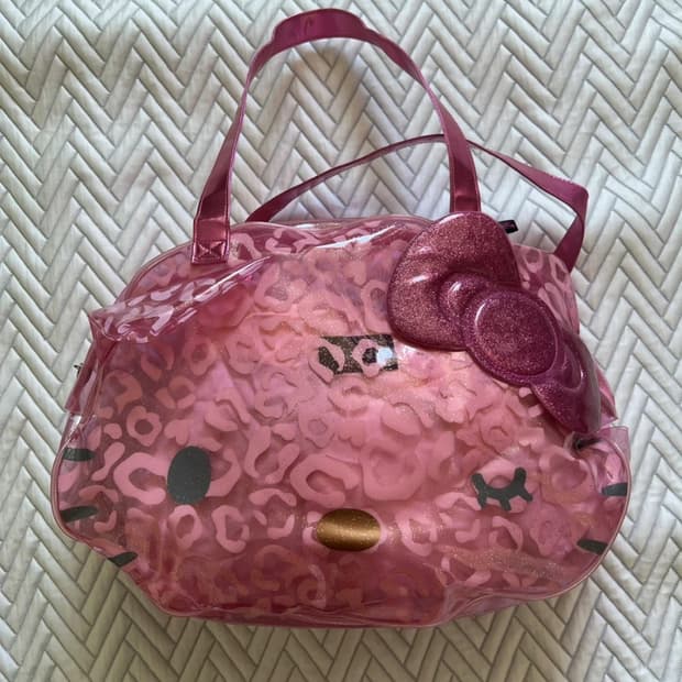 헬로키티 레오파드 숄더백