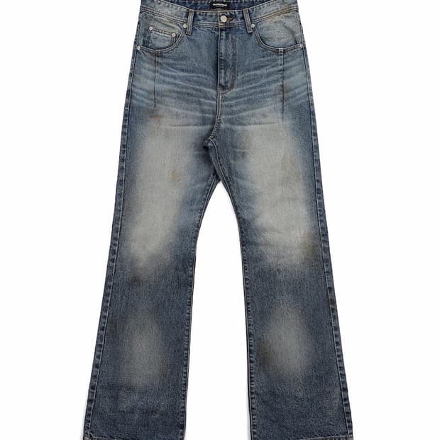 [2] Far Aged  Flare Denim